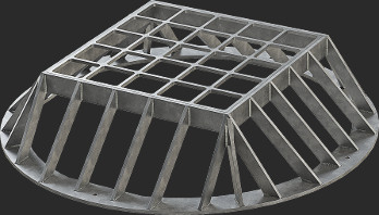Round Top-Mount Grate