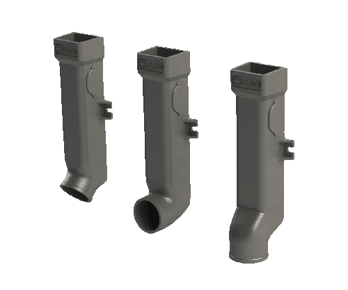 cast iron downspout boots