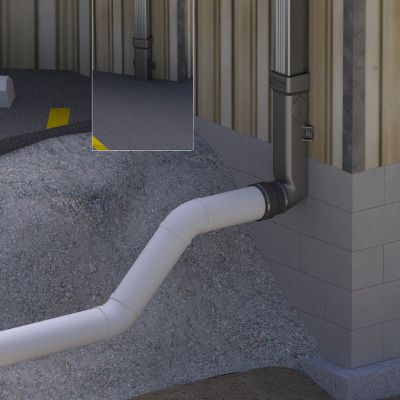 Ninety Degree Downspout Boot