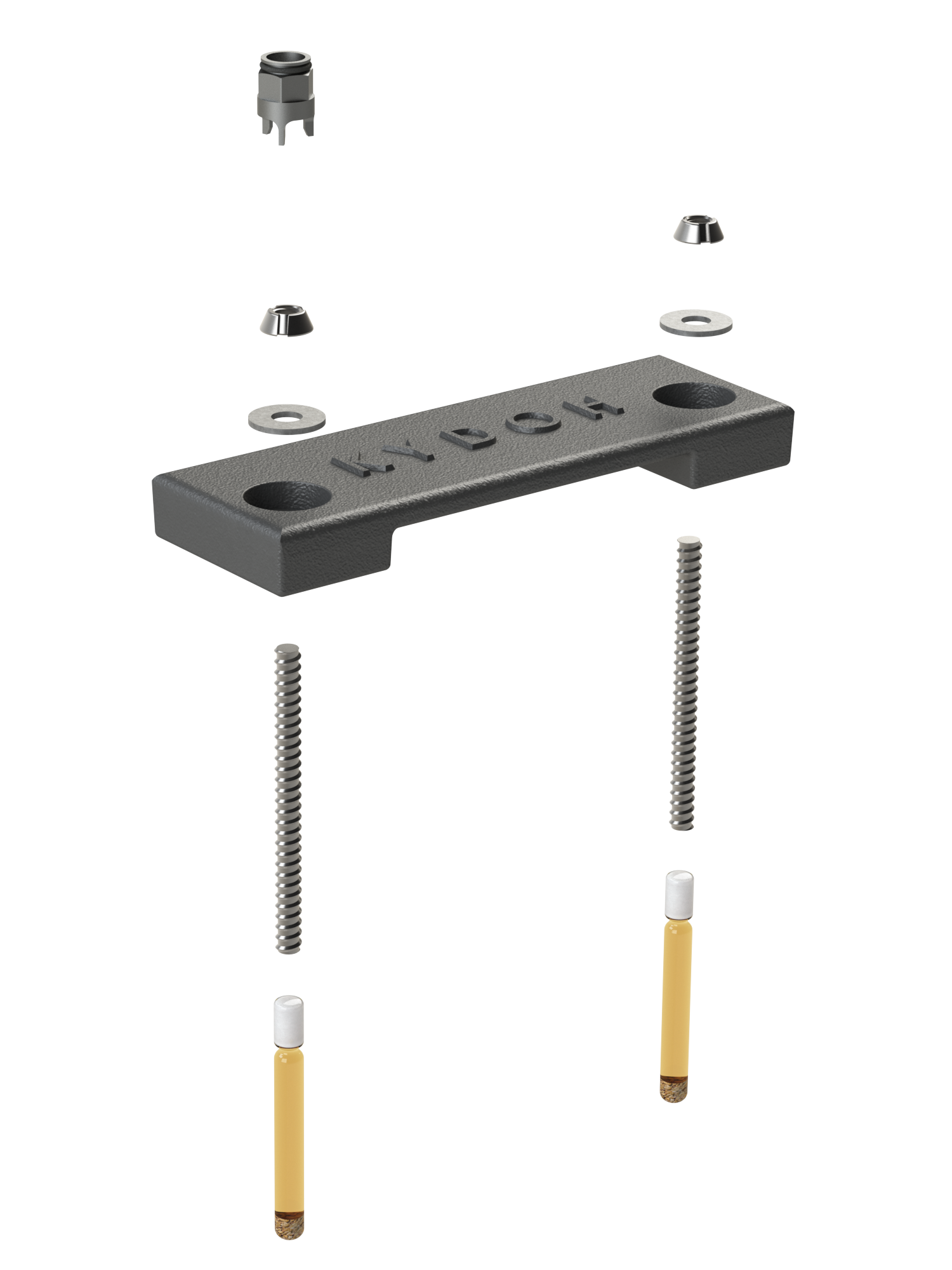 Cast Ironed Security Plate and Bolts